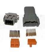 Deutsch DTM Series 8 Way Connector Kit with Gold Contacts