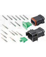 Deutsch DT8-1-CAT 8 Way DT Series CAT Spec Connector Kit with Green Band Contacts