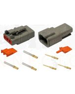 Deutsch DTM Series 3 Way Connector Kit with Gold Contacts