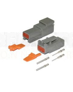 Deutsch DTM2-1/10 Series 2 way Connector Kit with Gold Terminals (10 pack)