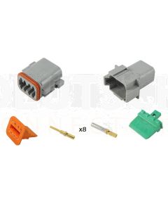 Deutsch DT8-4 8 Way Connector Kit with Gold Contacts