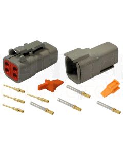 Deutsch DTM Series 4 Way Connector Kit with Gold Contacts