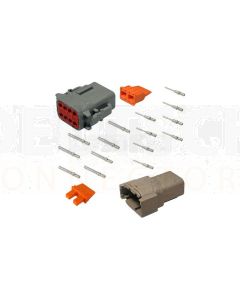 Deutsch DTM8 DTM Series 8 Way Connector Kit with Gold Terminals (10 Pack)