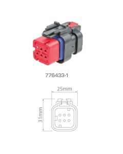 Ampseal 16 - 6 Circuit Plug Connector